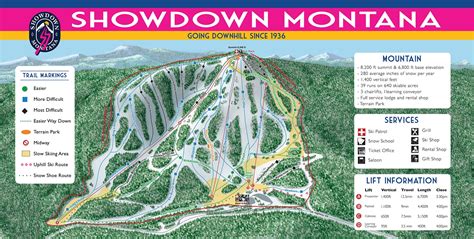 Showdown ski resort - All ski lifts at the ski resort Showdown, Total capacity, Chairlift (3), Sunkid Moving Carpet (1)